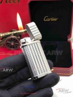 ARW 1:1 Replica Cartier Limited Editions Stainless Steel  Jet lighter Silver Lighter